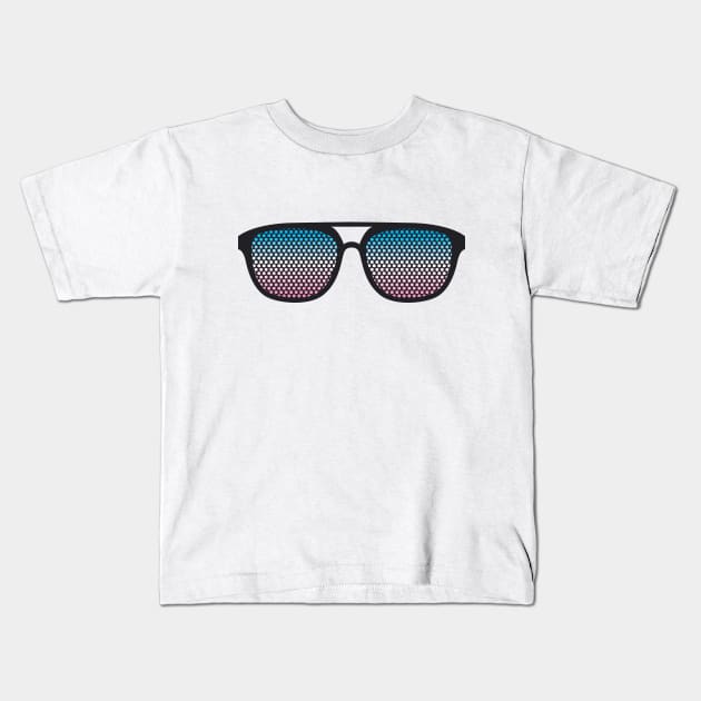 Transgender Glasses Kids T-Shirt by Trans Action Lifestyle